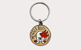 PitPat LIFE Enamel Keyring - Wiggle Butt